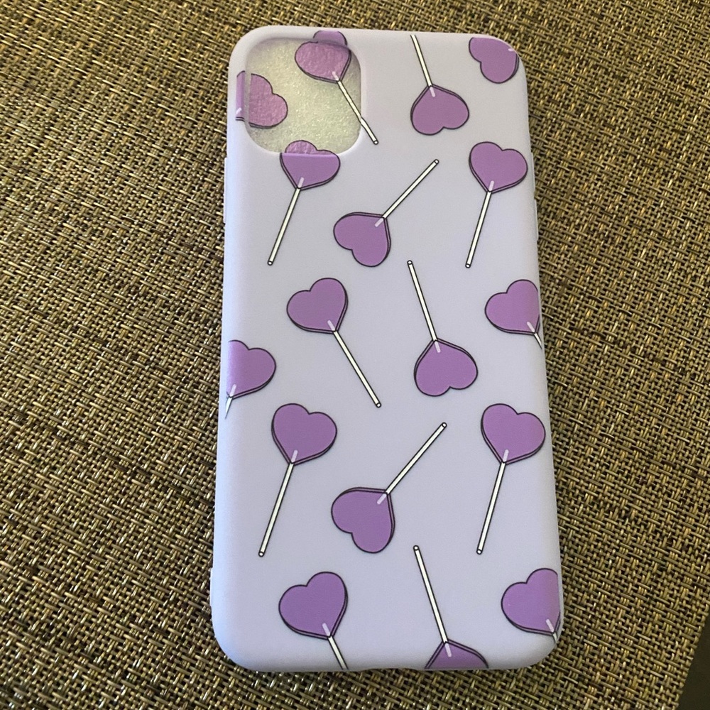 Purple Candy Heart iPhone 11 Pro Max Case